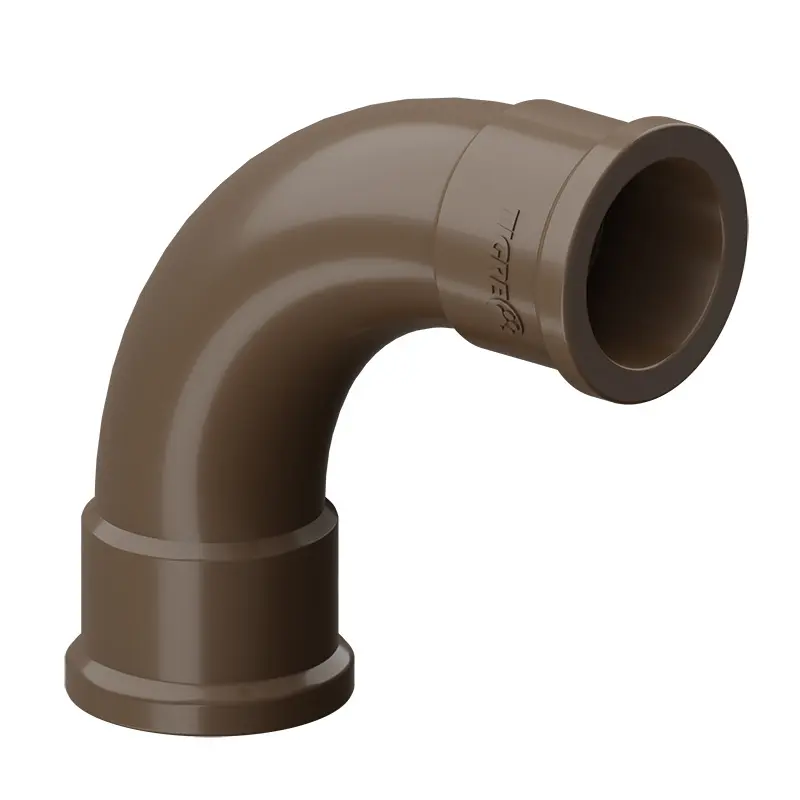 Curva Longa Soldável 50mm 90º PVC Marrom Tigre