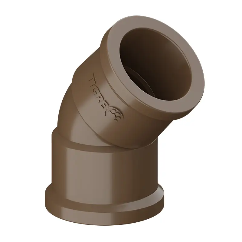Joelho Soldável 25x45 PVC Marrom Tigre 