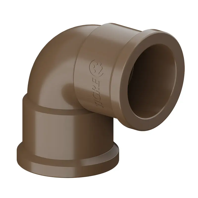 Joelho Soldável 25x90 PVC Marrom Tigre 