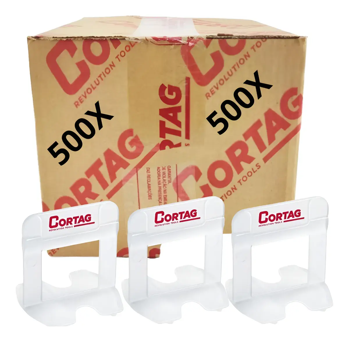 Espaçador Nivelador 2,0mm CX 500un Cortag