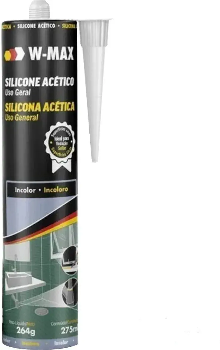 Silicone Acético Incolor 275G W-max