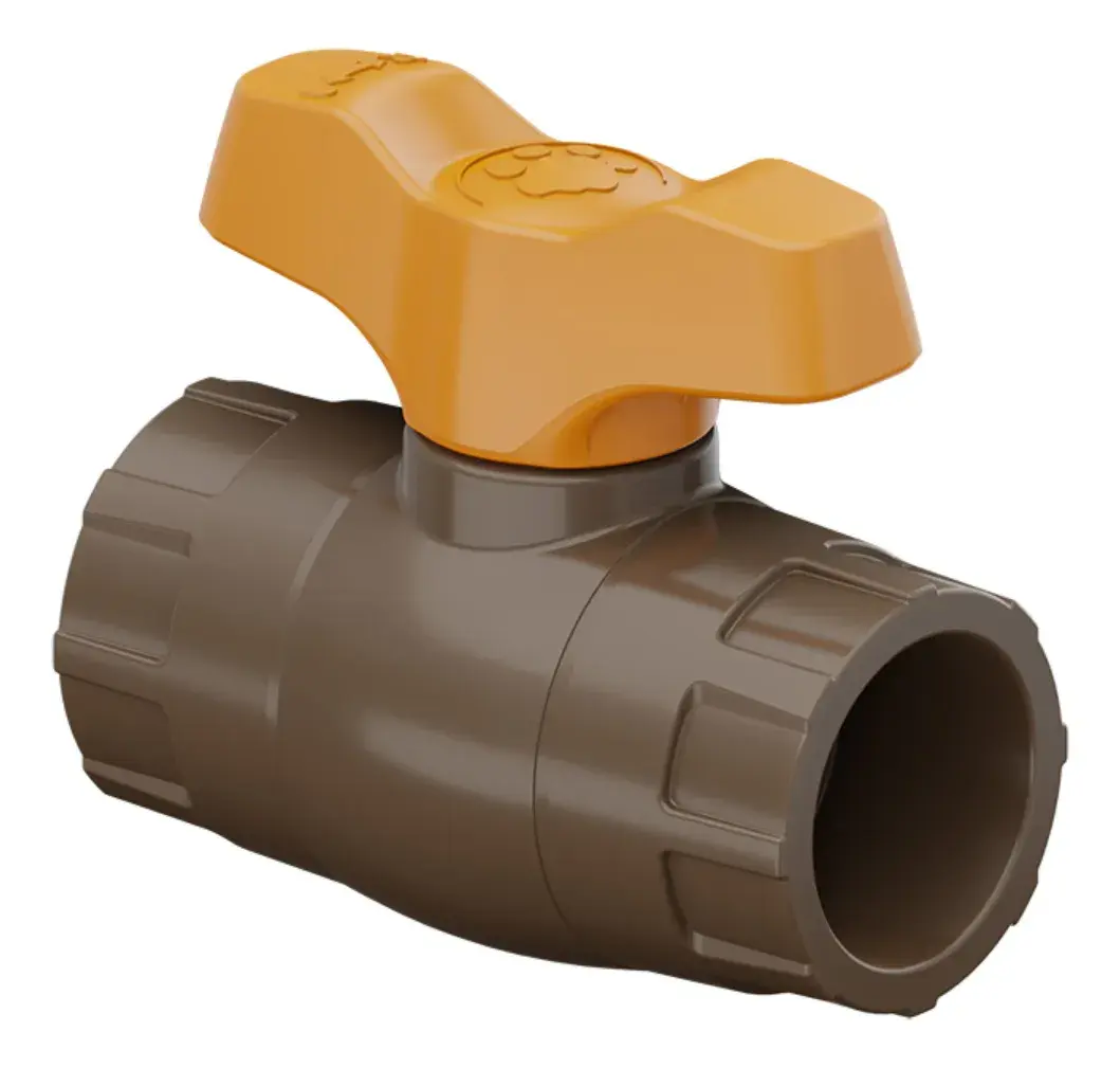 Registro Esfera Soldável 50mm Vs Compacto PVC Marrom Tigre